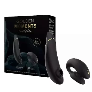 Coleção Limitada Vibrador de Casal e Estimulador de Clitóris Golden Moments