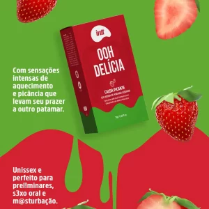 Calda Beijável Ooh Delícia Morango Picante Intt