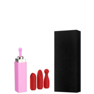 Vibrador Batom com 3 Capas Removíveis Lipstick Vibrator