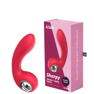 Vibrador  Ponto G com Alça Chisa Kissen Sharpy