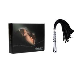 Bondage Chicote em Camurça e Plug Inox
