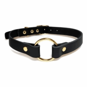 Coleira Choker Celinna Couro Sado Secret Play