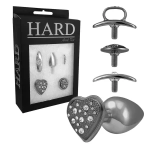 Kit Plug Anal com Base Removível Hard