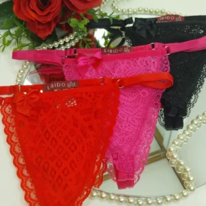Calcinha Renda Porta Bullet Libido Lingerie