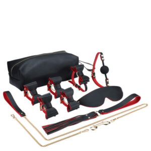Kit Bondage com Laço Borboleta 8 Peças e Estojo Portátil