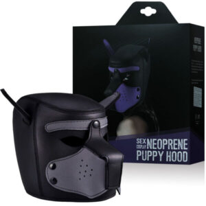 Capuz Cachorro Focinho Removível Sex Cosplay Neoprene Hood