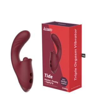 Vibrador Ponto G e Estimulador Chisa Kissen Tide