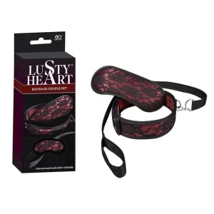 Kit Bobdage Venda e Coleira Rendado Lusty Haer