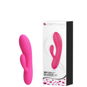 Vibrador Ponto G com Estimulador Clitoriano Pretty Love Ives
