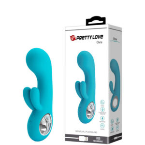 Vibrador com Estimulador Clitoriano Duplo Pretty Love