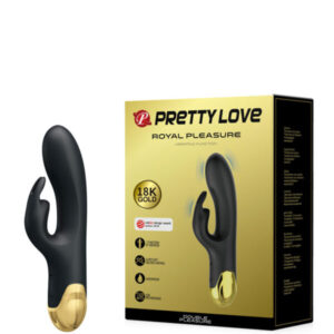 Vibrador em Ouro 24k Pretty Love Double Preasure