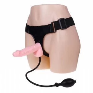 Cinta Peniana Com Prótese Realística Inflável Ultra Harness Baile