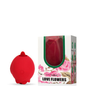 Estimulador Formato de Rosa com Língua Love Flowers