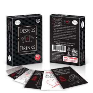 Desejos e Drinks Jogo de Cartas Diversão ao Cubo