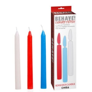 Kit com 3 Velas com Queima Baixa Chisa Sensuous Candle