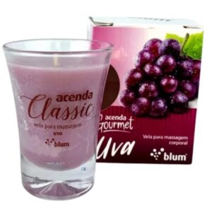 Vela Corporal Beijável e Aromática Uva Blum