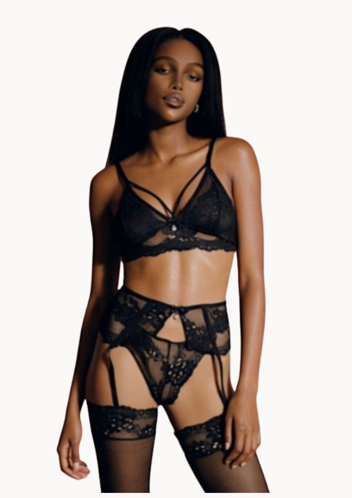 Conjunto Mistério com Meias Libido Lingerie - Imagem 3