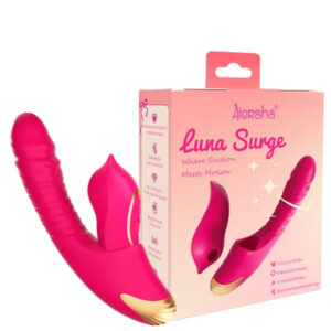 Vibrador com Estimulador Clitoriano Removível Aiersha Luna Surge