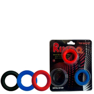 Kit com 3 Anéis Penianos Ring 0x3