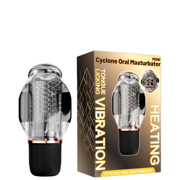 Masturbador Texturizado com Vibração Dupla Cyclone Oral Masturbator