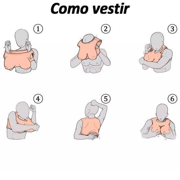 Top Seios Realistas com Preenchimento Gel de Silicone Líquido Top Fake Breasts - Imagem 2